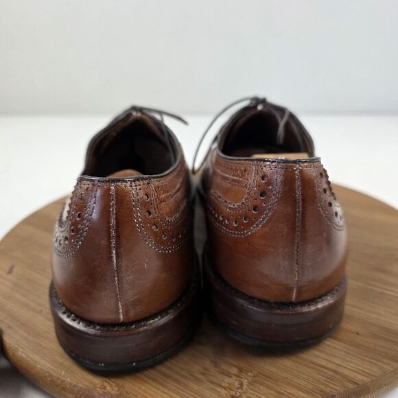 Allen Edmonds McAllister Brogue Wingtip Oxford Brown Leather‎ Dress Shoes 10 D